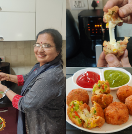 Cheesy Potato Balls - Without Frying Recipe