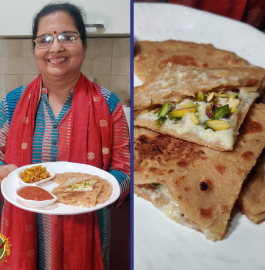 Malai Cheeni Paratha Recipe