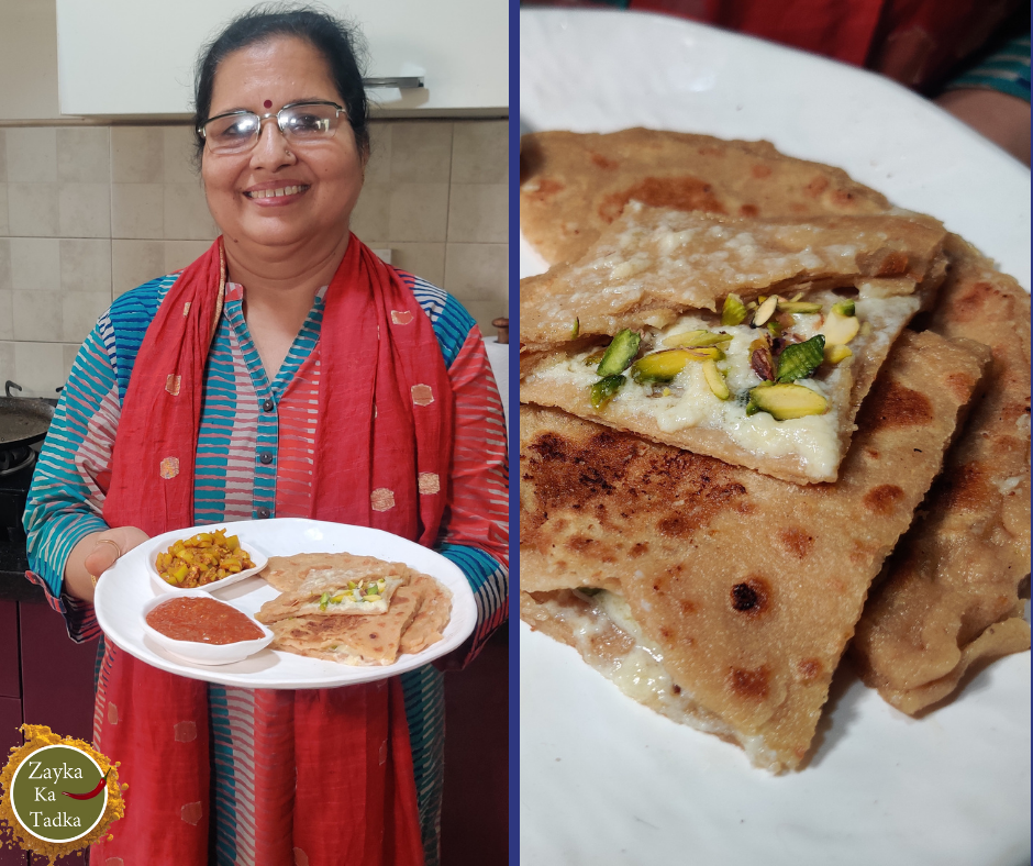 Malai Cheeni Paratha Recipe