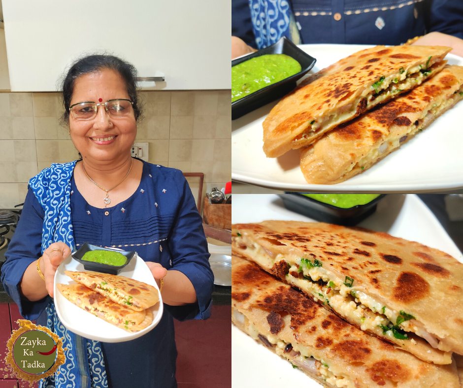 Paneer Cheese Stuffed Paratha Recipe