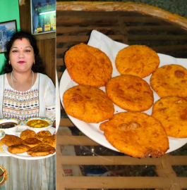 Paneer Dal Stuffed Bedai Recipe