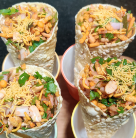 Papad Cone Bhel Recipe