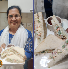 Malai Vegetable Sandwich Recipe