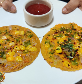 Besan Vegetable Uttapam Recipe