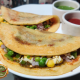 Moong Dal Cheese Dosa Recipe