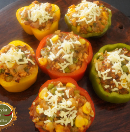 Stuffed Capsicum | Bharwa Shimla Mirch Recipe