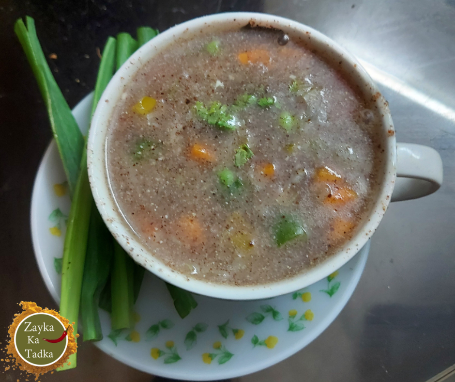 Veg Ragi Soup Recipe