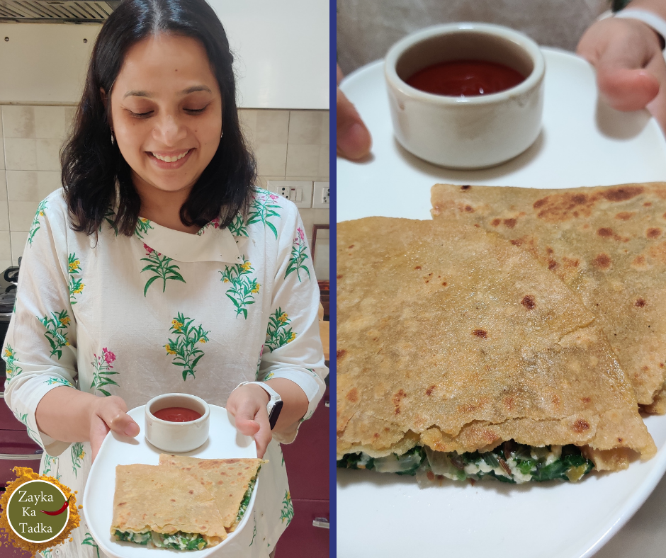 Palak Paneer Wrap Recipe