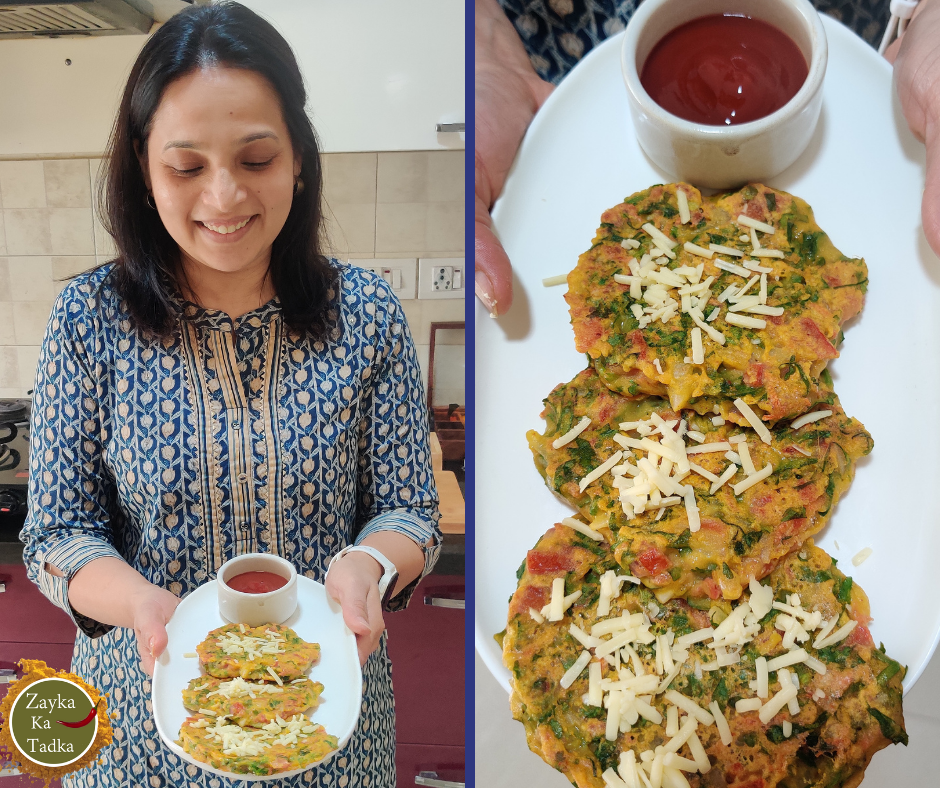 Besan Palak Chilla | Spinach Cheela Recipe