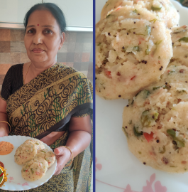 Sooji Vegetable Idli Recipe