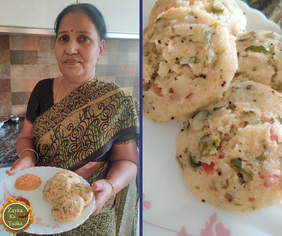 Sooji Vegetable Idli Recipe