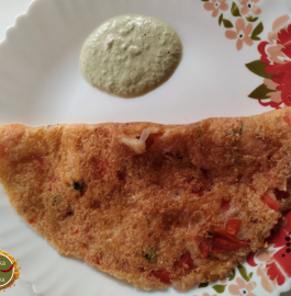 Rava Chilla & Peanuts Chutney Recipe