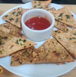 Roti Nachos | Roti Nachos In Air Fryer Recipe