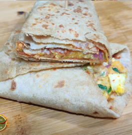 Aloo Paneer Frankie Recipe