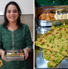 Palak Paneer Paratha Recipe