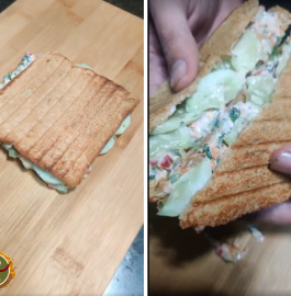 Mix Veg Grilled Sandwich Recipe