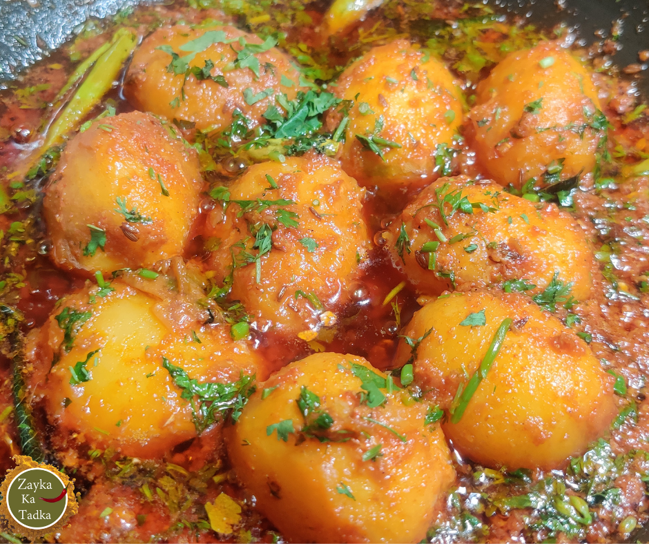 Kadai Aloo | Dhaba Style Aloo Sabji Recipe