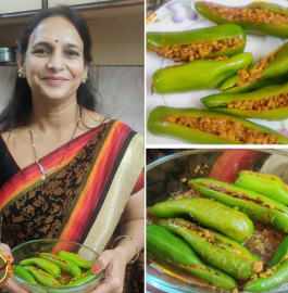 Danamethi Stuffed Mirch Recipe