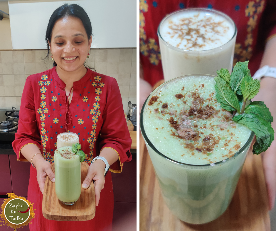 Plain Buttermilk And Mint Buttermilk Recipe