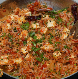 Tomato Paneer Rice Recipe