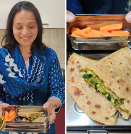 Aloo Palak Wrap Recipe