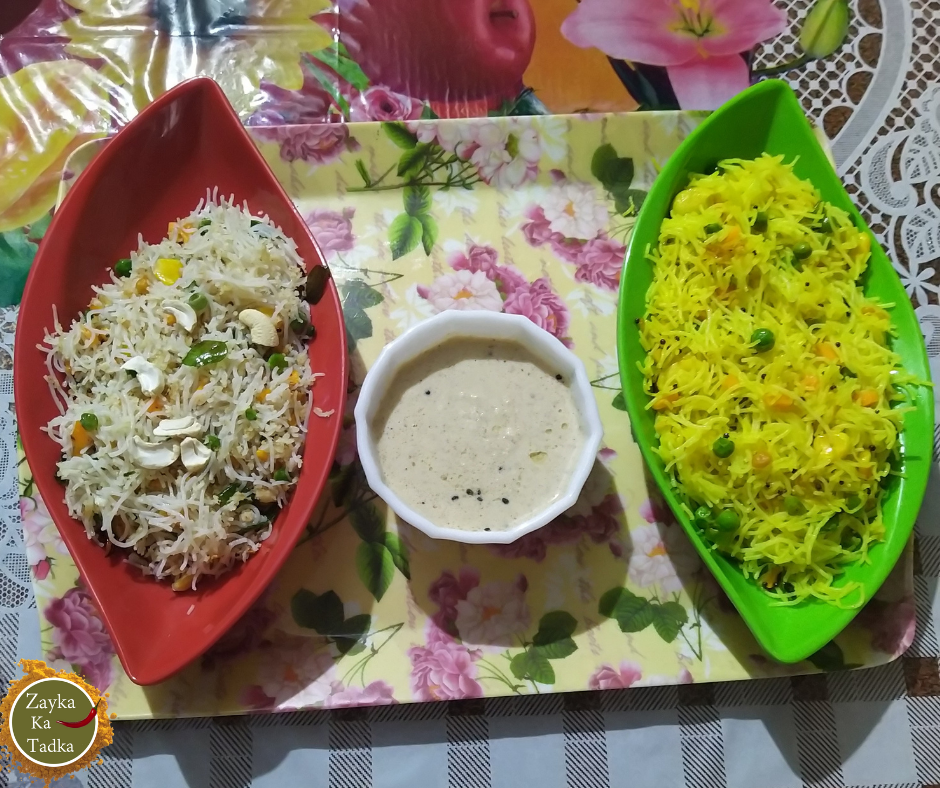 2 Types of Rice Noodles With Coconut chutney Recipe