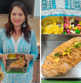 Veg Hot Dog With Masala Corn Recipe