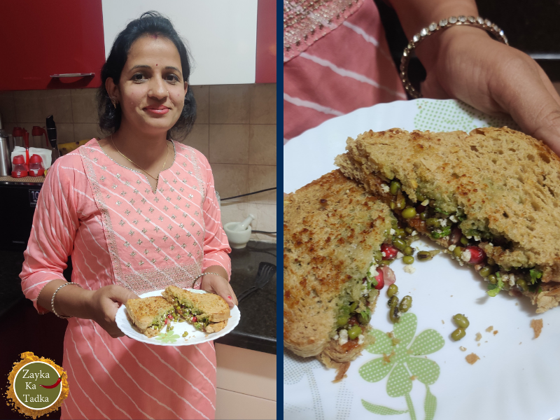 Moong Paneer Sandwich Recipe