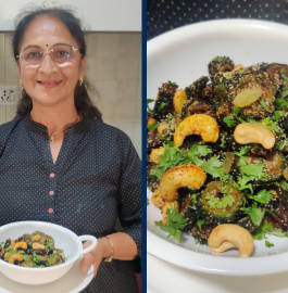 Kaju Karela Sabji | Kaju Karele Ki Sabji Recipe