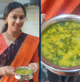 Palak Pappu | Andhra Style Dal Pappu Recipe