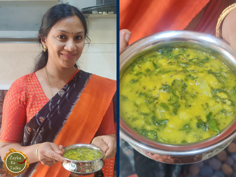 Palak Pappu | Andhra Style Dal Pappu Recipe