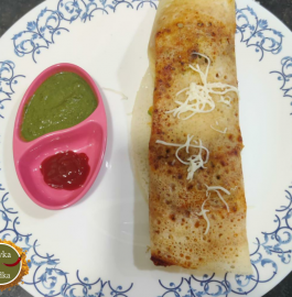 Vegetable Cheese Dosa Recipe