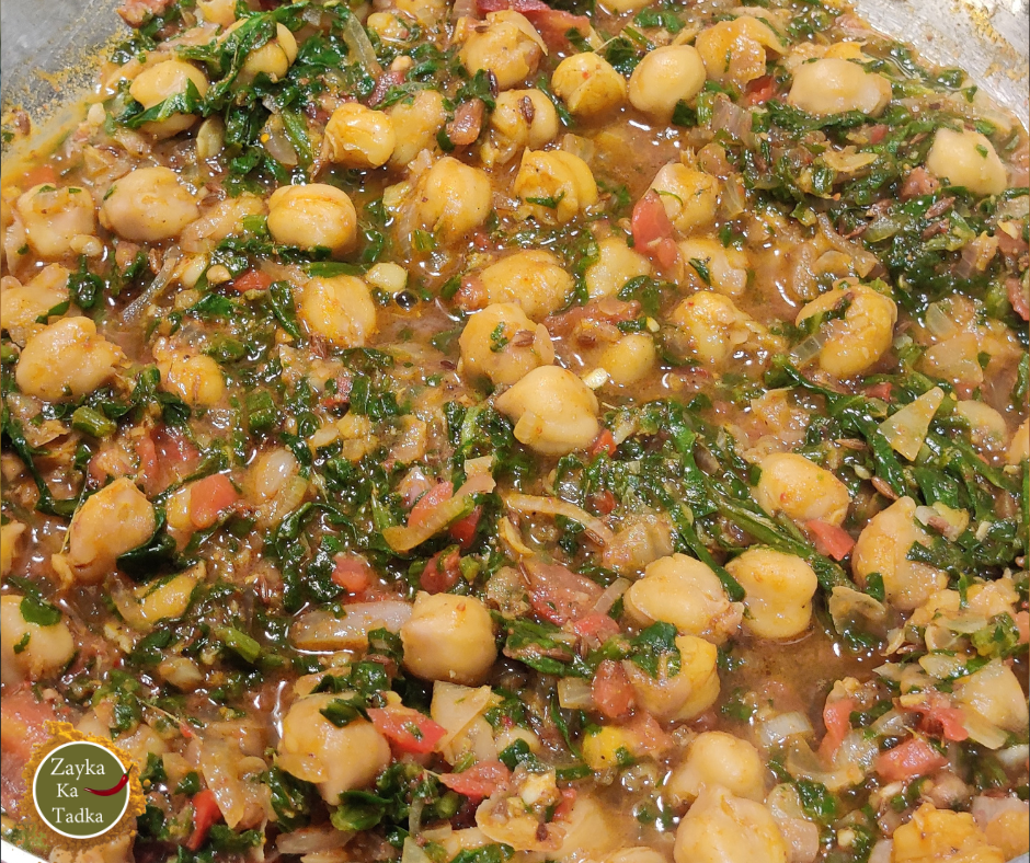 Palak Chole | Chana Palak Recipe