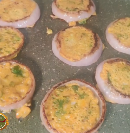 Onion Ring Veggie Chilla Recipe