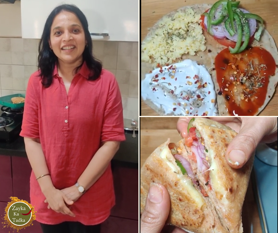 Cheesy Roti Wrap Recipe