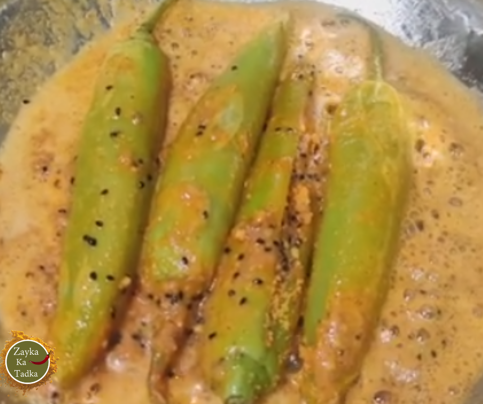 Besan Bharwa Mirchi | Stuffed Green Chilli Recipe