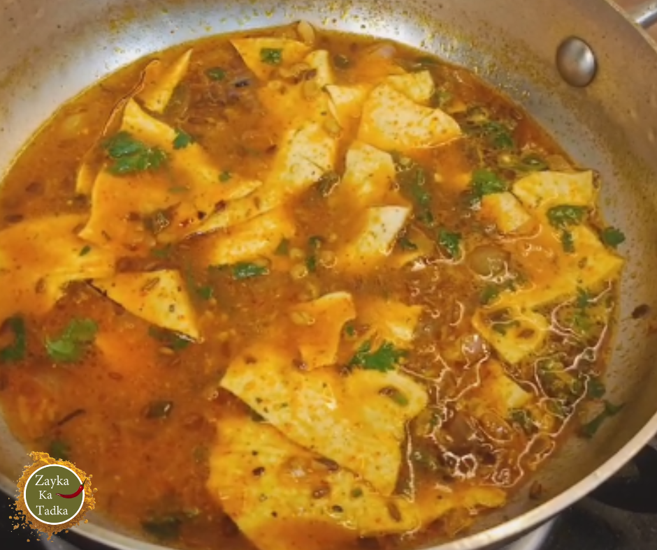 Pyaz Papad Danamethi Ki Sabji Recipe
