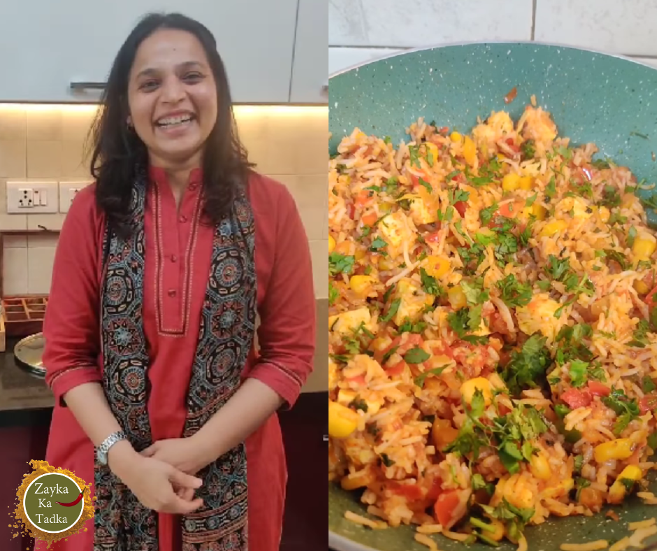 Pav Bhaji Paneer Fried Rice Recipe