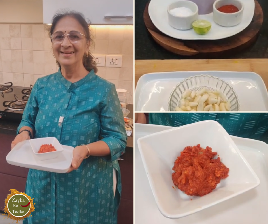 Lahsun Ki Chutney | Kathiyawadi Garlic Chutney Recipe