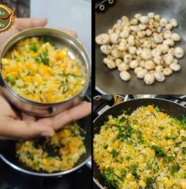 Mix Veg Paneer Rice & Roasted Makhana Recipe