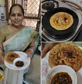 Besan Stuffed Paratha Recipe