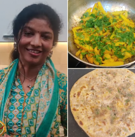 Aloo Posto With Alsi Ka Paratha Recipe