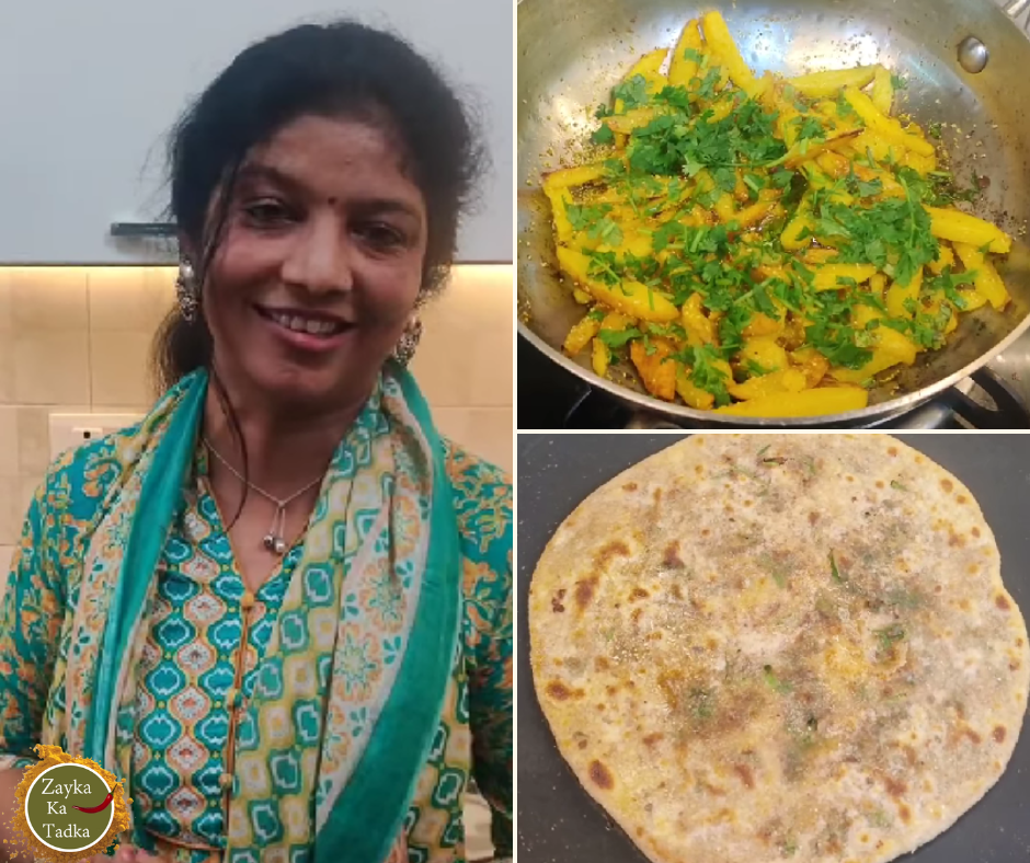 Aloo Posto With Alsi Ka Paratha Recipe