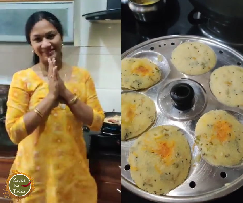 Vegetable Sooji Idli Recipe