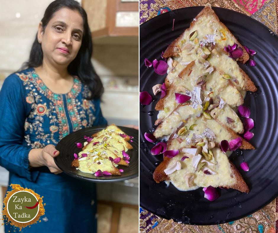 Shahi Tukda With Rabdi Recipe