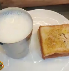 Meetha Dudh With Crispy Bread Recipe
