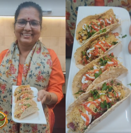 Indian Papad Tacos |Masala Papad Tacos Recipe