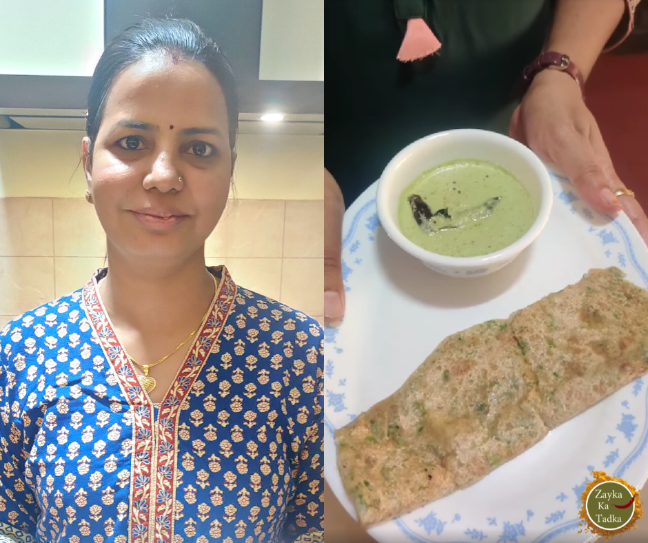 Oats Palak Dosa | Instant Oats Spinach Dosa Recipe