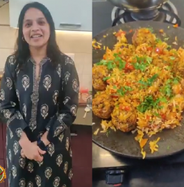 Tawa Schezwan Manchurian Fried Rice Recipe