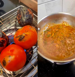 Roasted Tomato Chutney | Roasted Tamatar Chutney Recipe